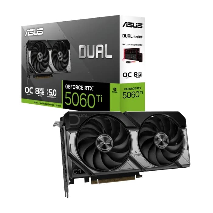 کارت گرافیک ایسوس مدل Dual GeForce RTX 5060 Ti 8GB GDDR7 OC Edition | عماد رایان کارت گرافیک ایسوس مدل Dual GeForce RTX 5060 Ti 8GB GDDR7 OC Edition