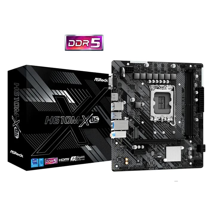 مادربرد ازراک مدل H610M-X DDR5 | عماد رایان مادربرد ازراک مدل H610M-X DDR5
