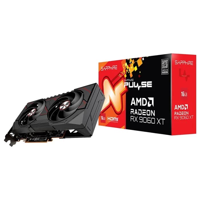 کارت گرافیک سافایر مدل PULSE AMD Radeon RX 9060 XT 16GB | عماد رایان کارت گرافیک سافایر مدل PULSE AMD Radeon RX 9060 XT 16GB