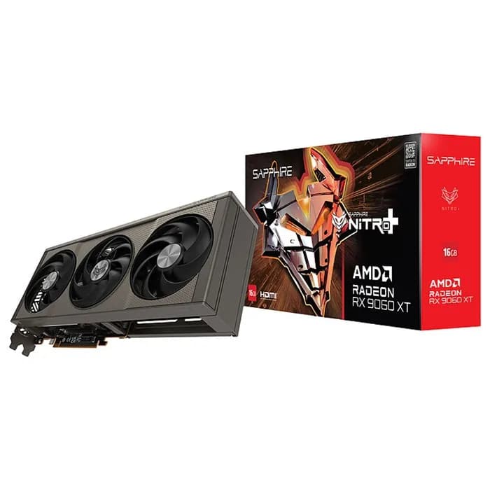 کارت گرافیک سافایر مدل NITRO Plus RX 9060 XT OC 16GB | عماد رایان کارت گرافیک سافایر مدل NITRO Plus RX 9060 XT OC 16GB