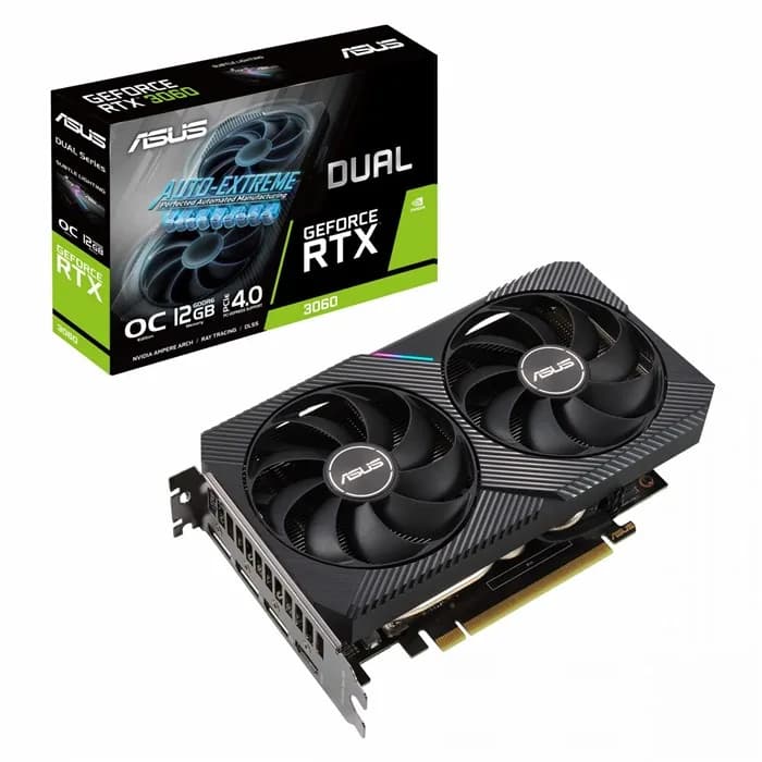 کارت گرافیک ایسوس DUAL GeForce RTX 3060 O12G | عماد رایان کارت گرافیک ایسوس DUAL GeForce RTX 3060 O12G