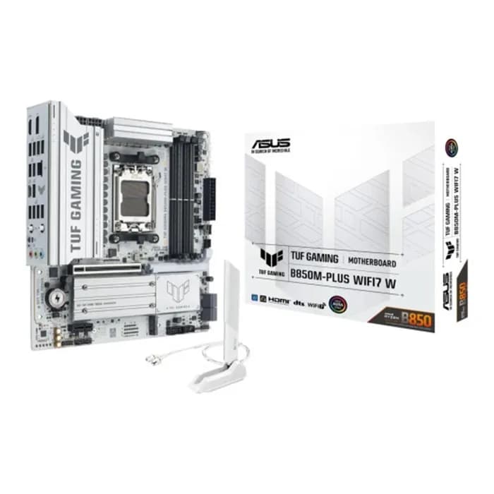 مادربرد ایسوس مدل TUF GAMING B850M-PLUS WIFI WHITE DDR5 | عماد رایان مادربرد ایسوس مدل TUF GAMING B850M-PLUS WIFI WHITE DDR5