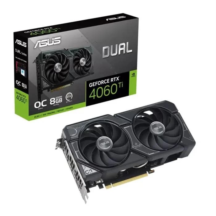 کارت گرافیک ایسوس Dual GeForce RTX 4060 Ti OC Edition 8GB GDDR6 | عماد رایان کارت گرافیک ایسوس Dual GeForce RTX 4060 Ti OC Edition 8GB GDDR6
